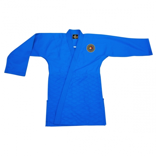 Blue Judo Uniforms single Weave 450grm