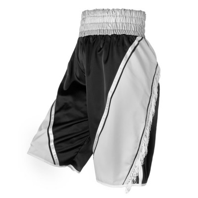 New style Black and White Boxing Shorts with Tessels
