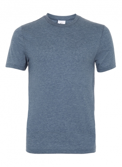 Gray Cotton Crew Neck Tshirts Men Short Sleeve