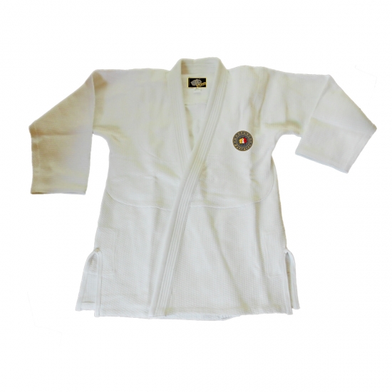 Brazilian Jiu Jitsu Uniforms Gold Weave White 450grm 